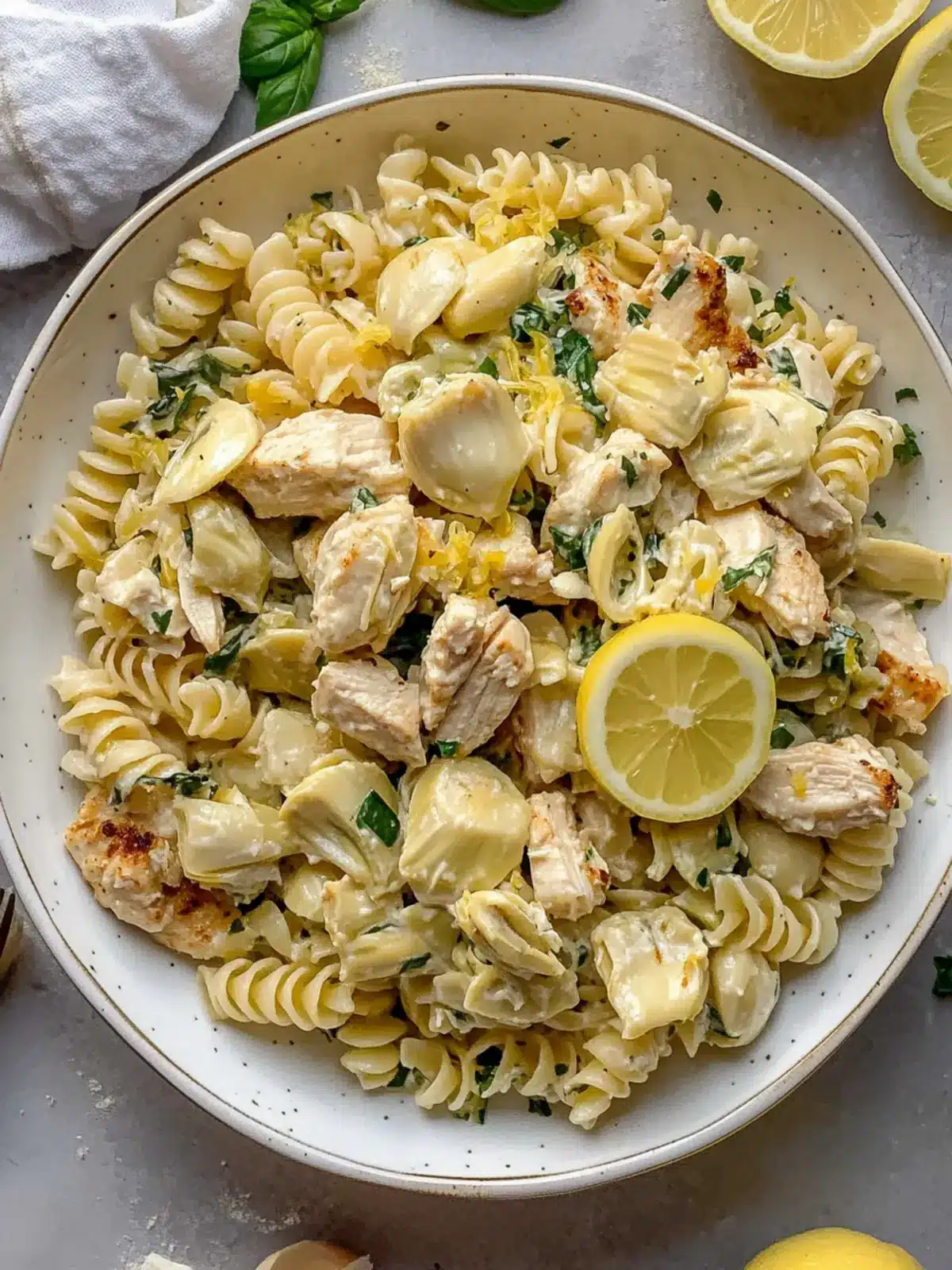 Lemon Chicken Artichoke Pasta Salad for Flavor Lovers 4 Lemon Chicken Artichoke Pasta Salad