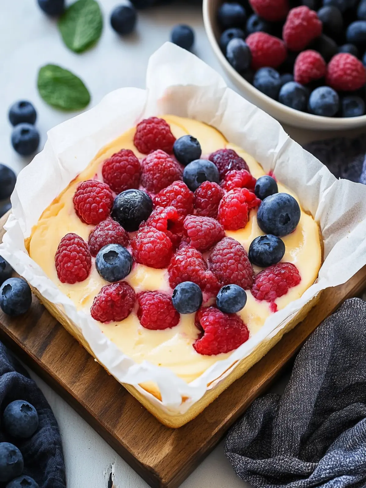 Deliciously Creamy Baked Yogurt with Fresh Berries 3 Baked Yogurt