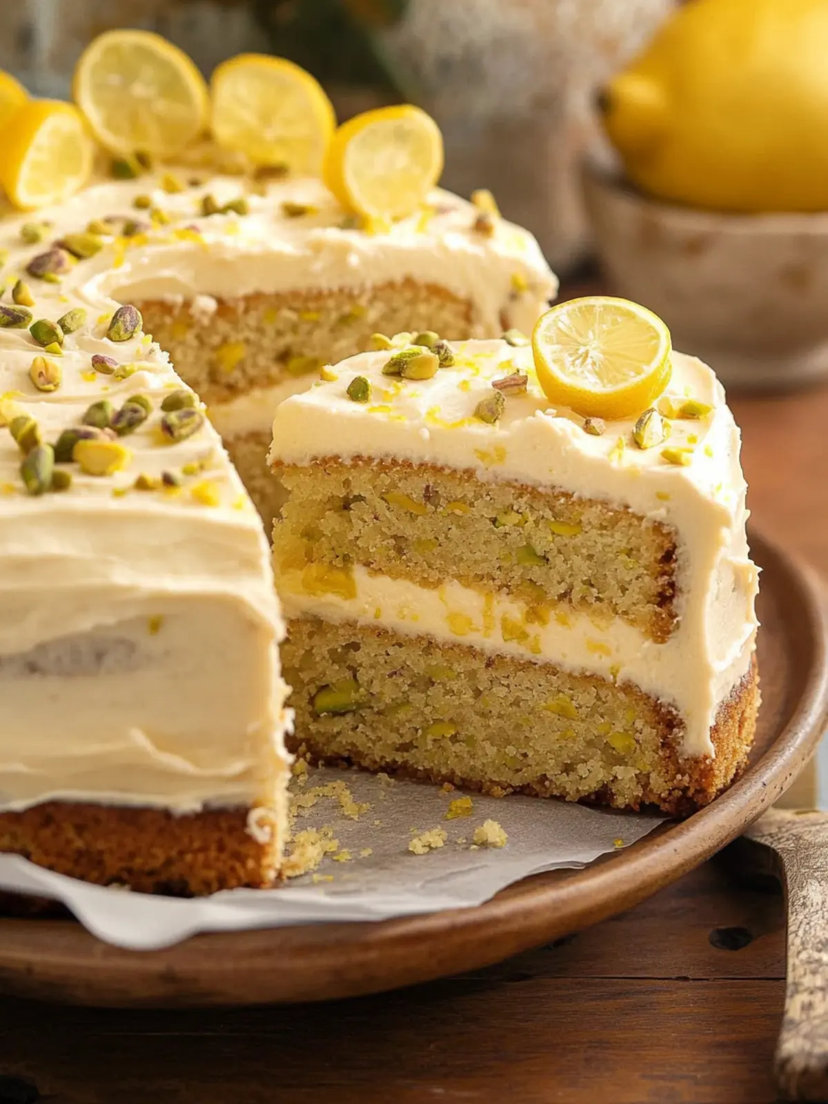 Lemon Pistachio Cake That Will Brighten Your Day! 2 Lemon Pistachio Cake