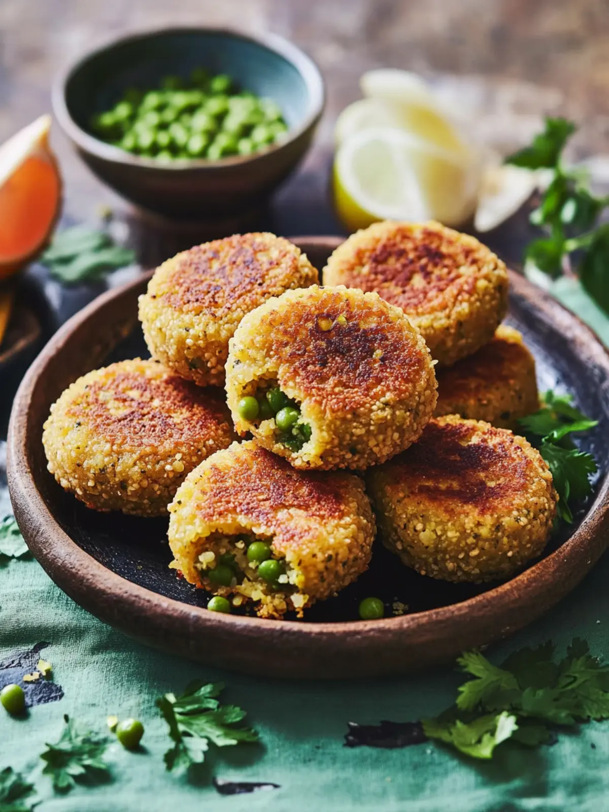 Crispy Lentil, Pea and Potato Cakes for a Flavorful Feast 3 Crispy Lentil, Pea and Potato Cakes