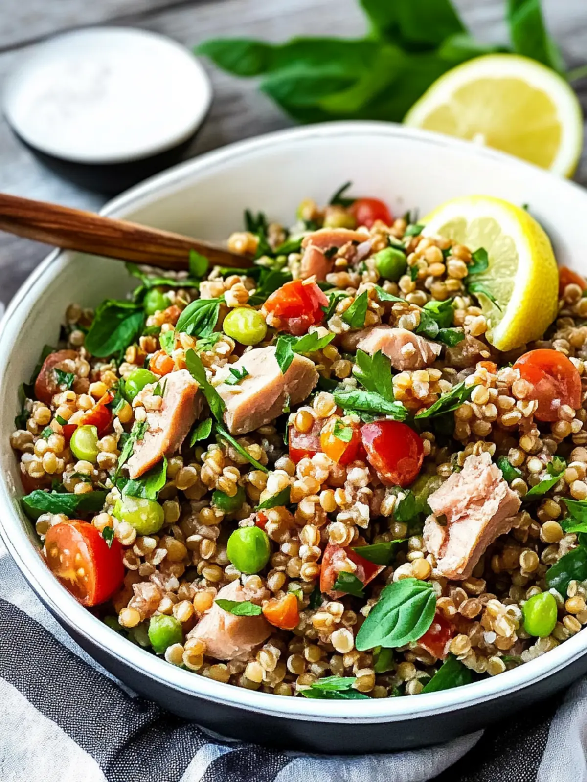 Delicious Wheat Berry Salad with Tuna for Easy Meal Prep 4 Wheat Berry Salad with Tuna