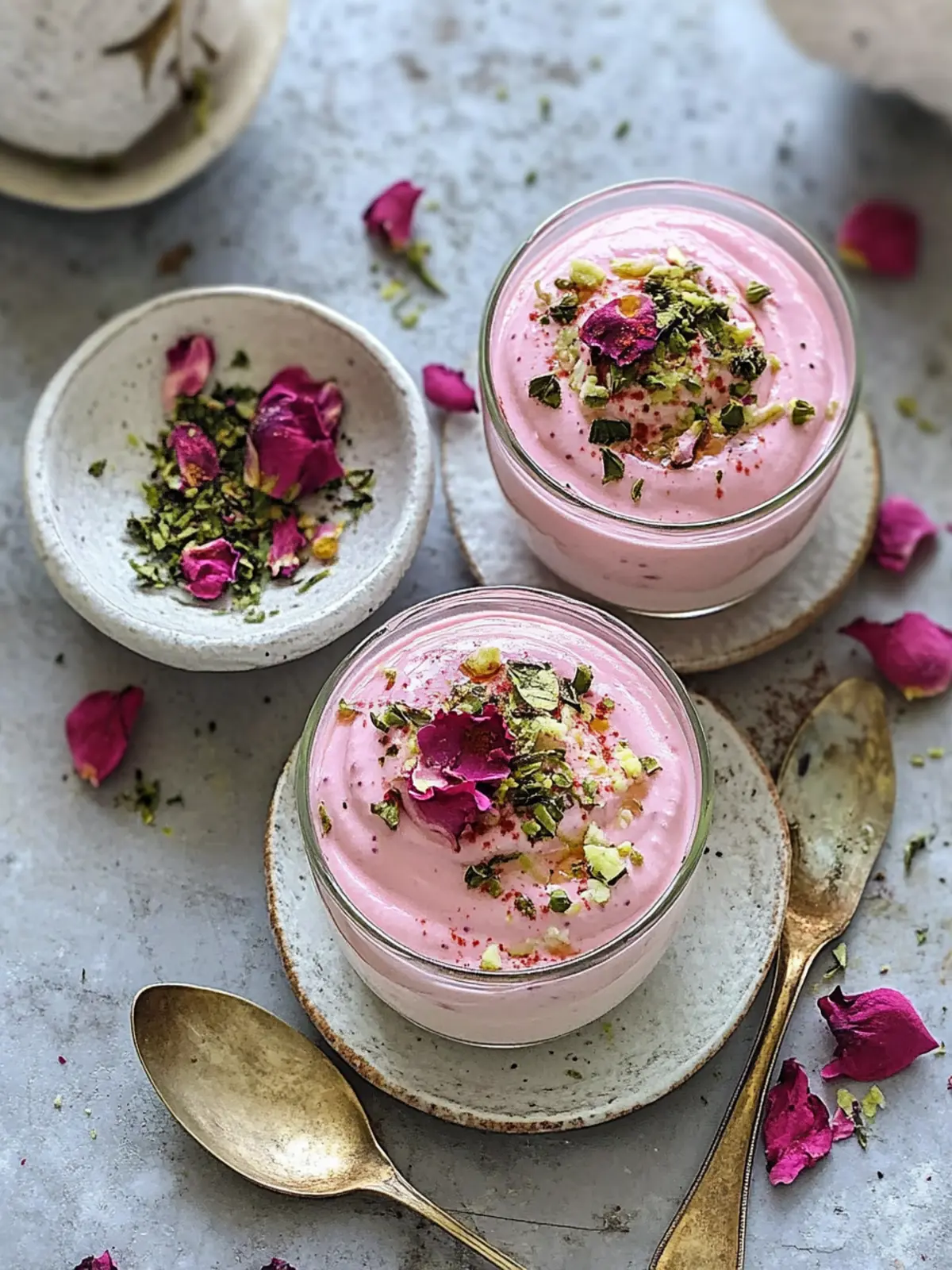 Delicious Rose Gulkand Shrikhand Cups for Effortless Indulgence 4 Rose Gulkand Shrikhand Cups