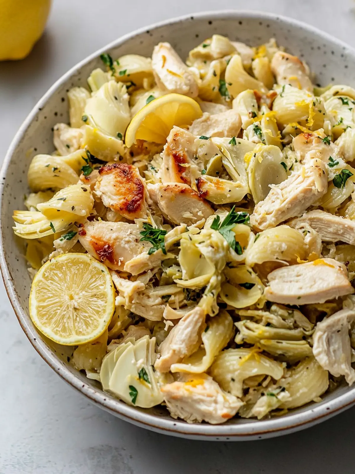 Lemon Chicken Artichoke Pasta Salad for Flavor Lovers 3 Lemon Chicken Artichoke Pasta Salad