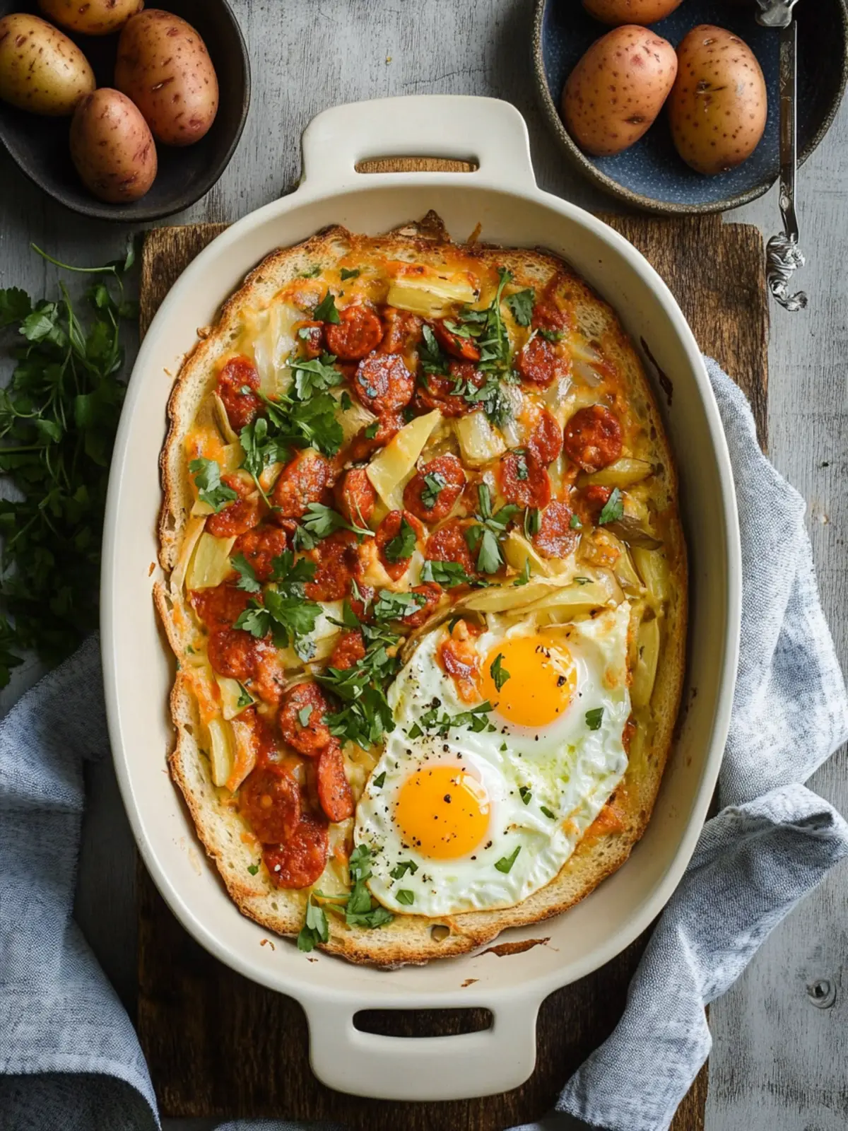 Chorizo & Potato Egg Casserole for a Flavor-Packed Breakfast 2 Chorizo & Potato Egg