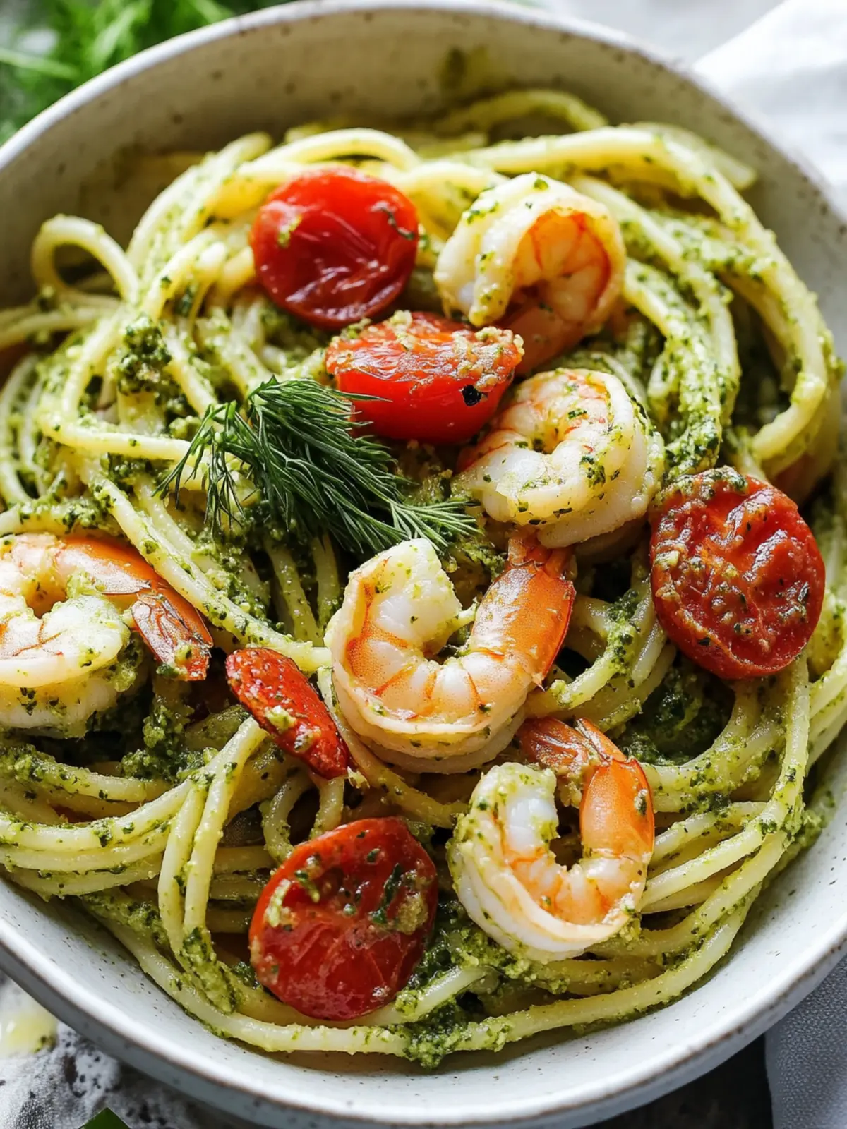 Shrimp Pasta with Dill Pesto: A Fresh Flavor Adventure 2 Shrimp Pasta with Dill Pesto