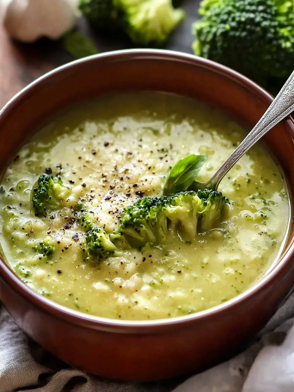 Creamy Garlic Italian Broccoli Soup for a Cozy Family Meal 2 Garlic Italian Broccoli Soup