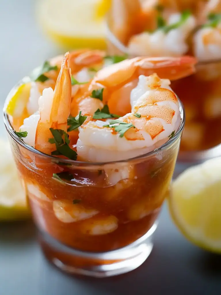 Spicy Shrimp Cocktail Cups