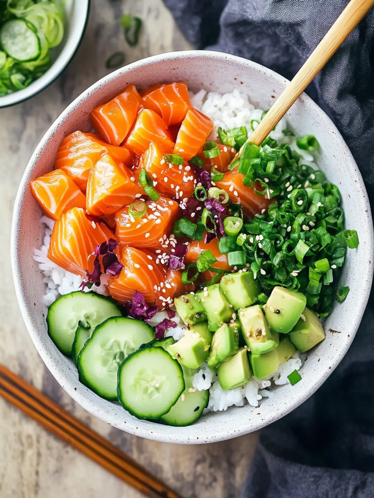 Delicious Salmon Poke Bowl: Fresh, Spicy, and Totally Customizable 2 Salmon Poke Bowl