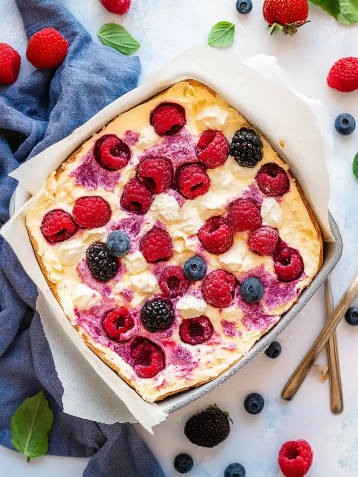 Deliciously Creamy Baked Yogurt with Fresh Berries 4 Baked Yogurt