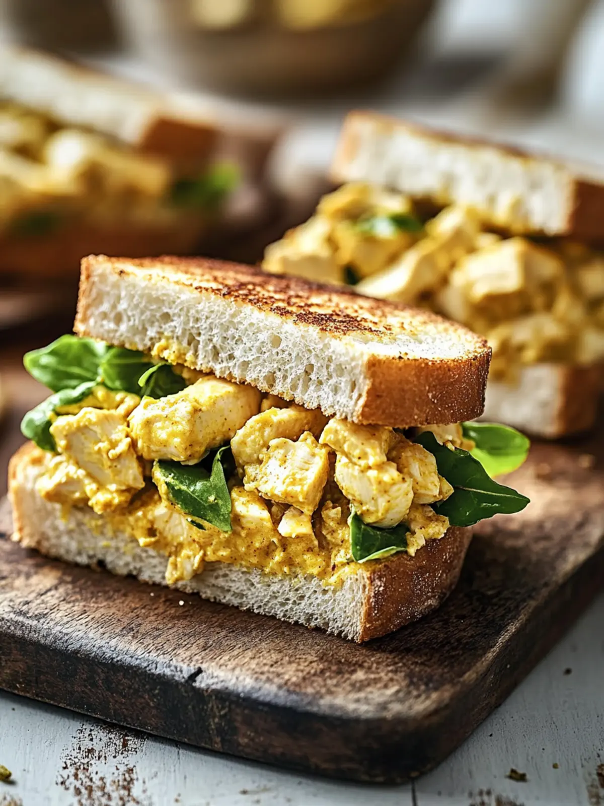 Curried Chicken Salad Sandwiches for a Flavorful Twist 2 Curried Chicken Salad Sandwiches