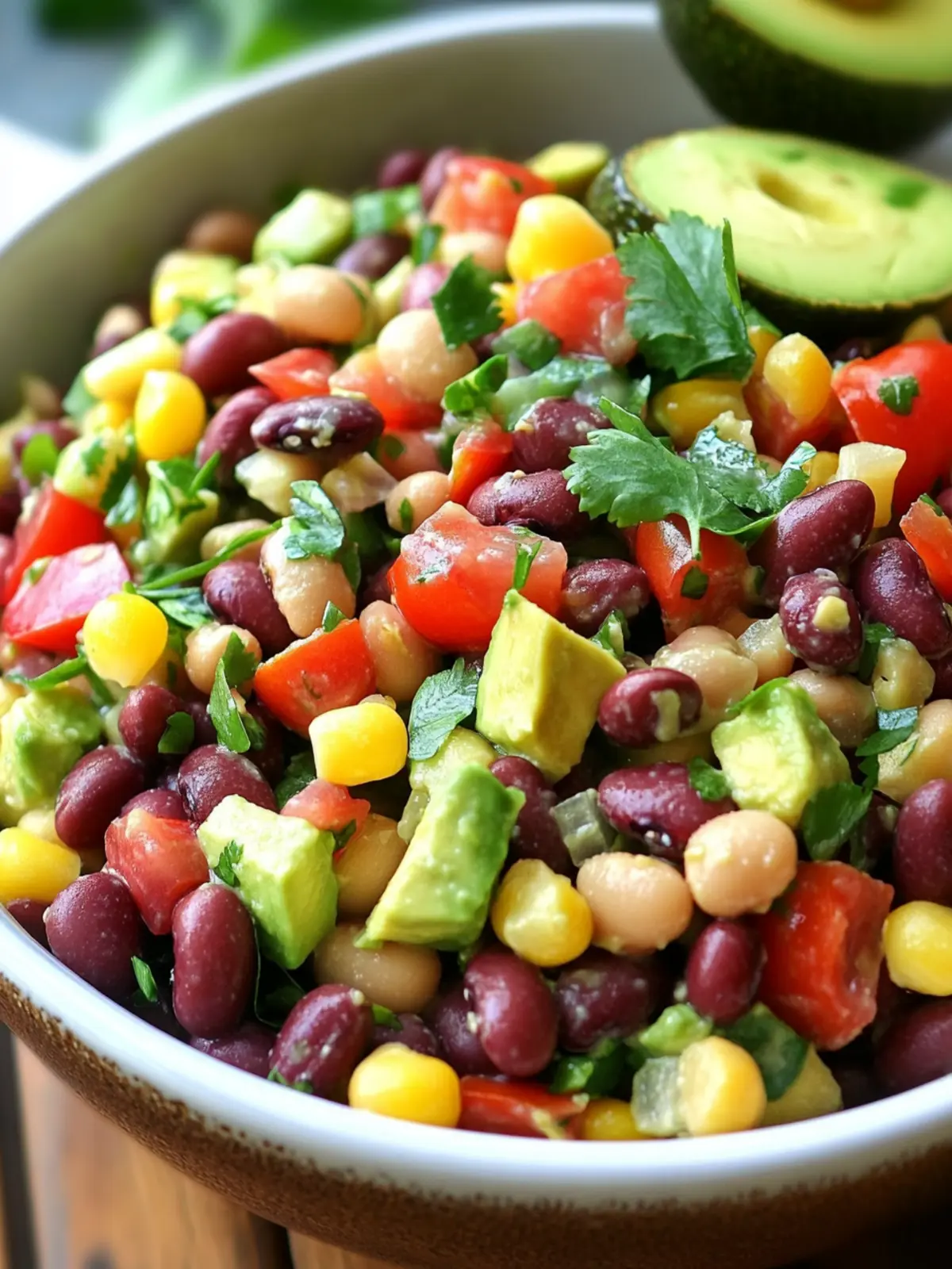 Fresh Avocado and Three Bean Salad for Vibrant Meals 3 Avocado and Three Bean Salad