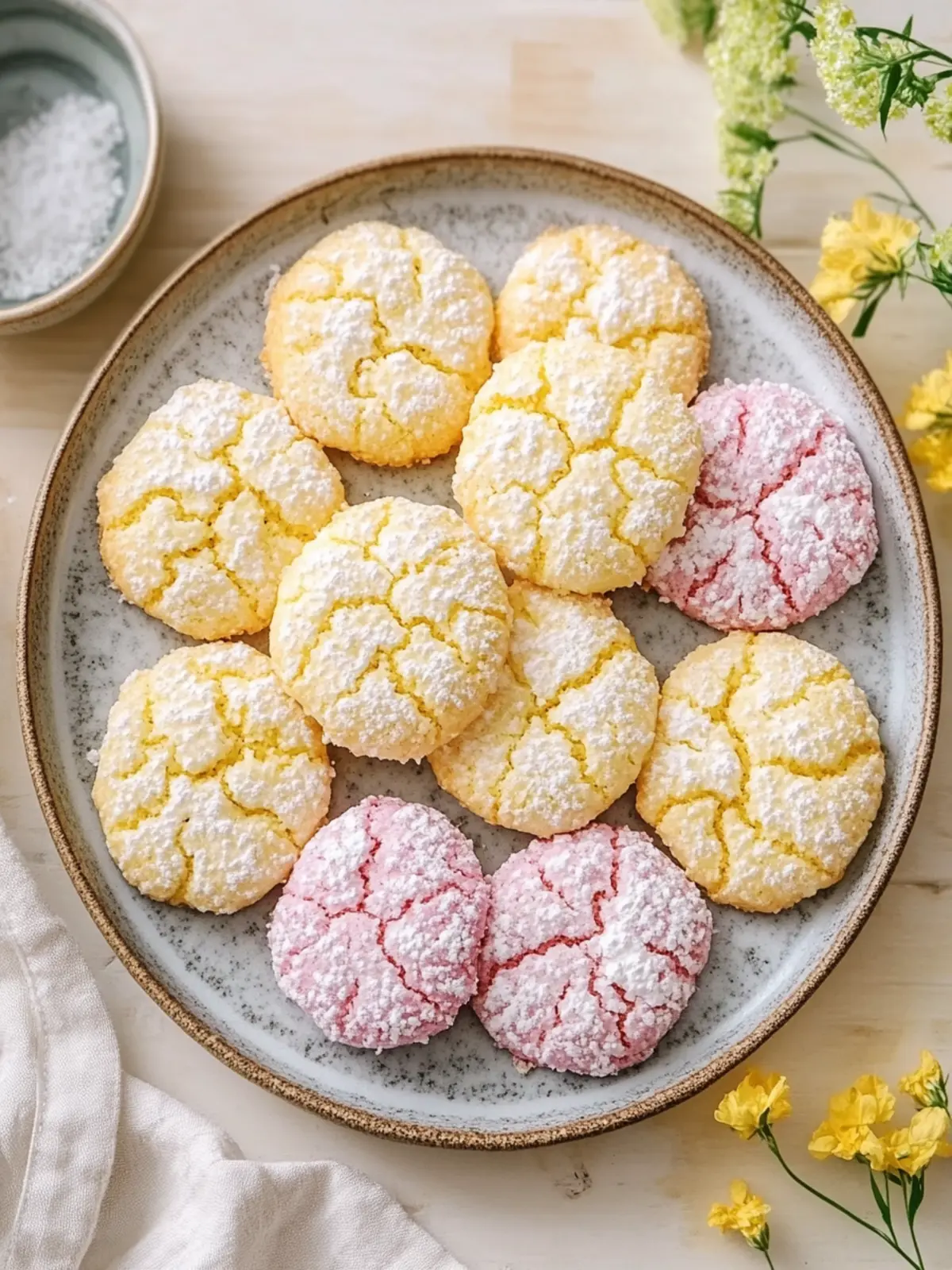 Springtime Crinkle Cookies That Melt Hearts and Taste Divine 4 Springtime Crinkle Cookies