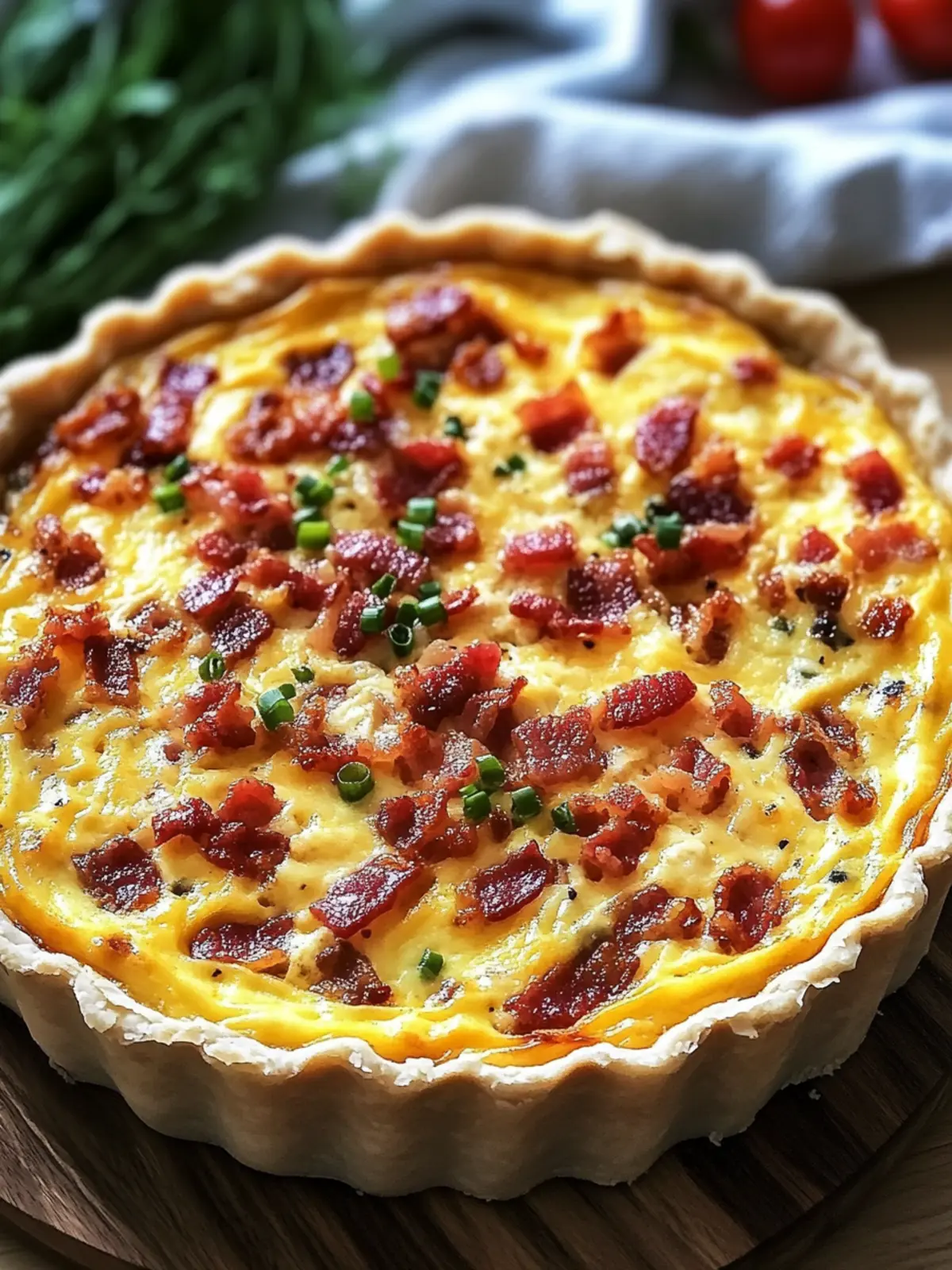 Crustless Bacon & Cheese Quiche: Your Keto Breakfast Delight 3 Crustless Bacon & Cheese Quiche