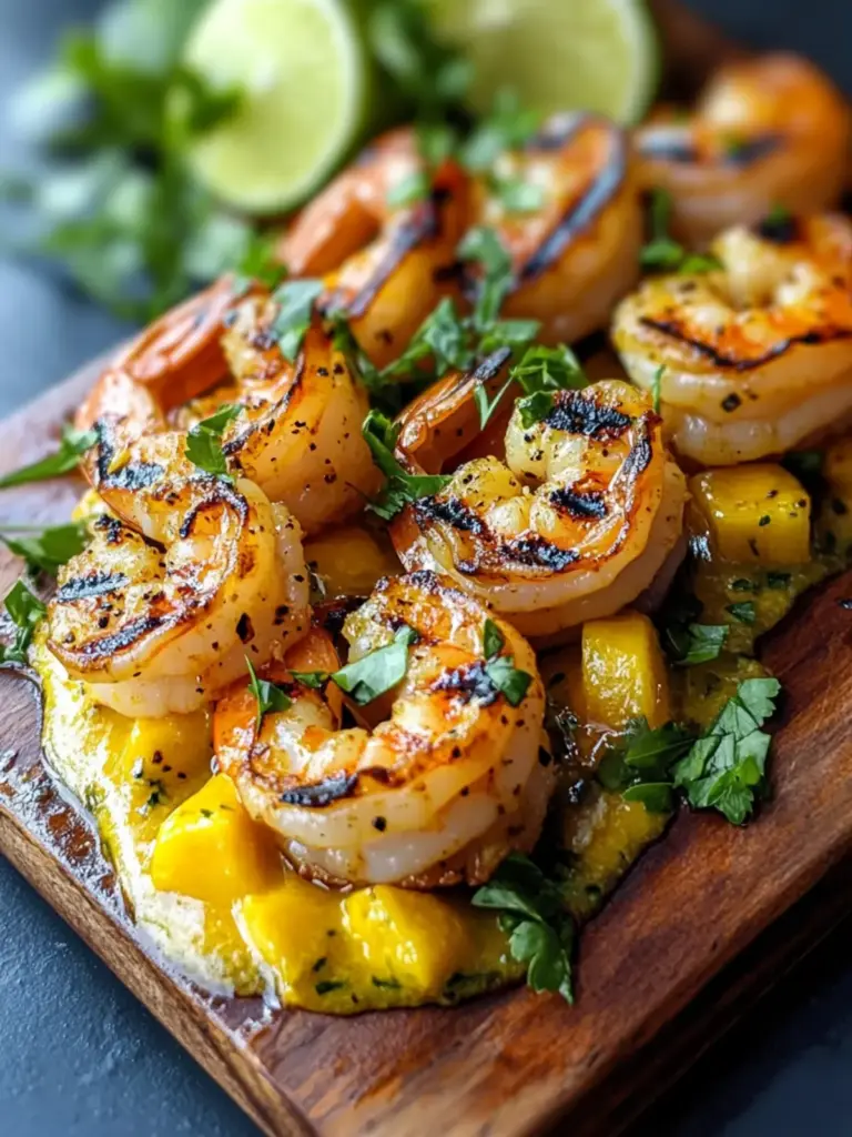 Grilled Shrimp With Spicy Mango Lime Coulis