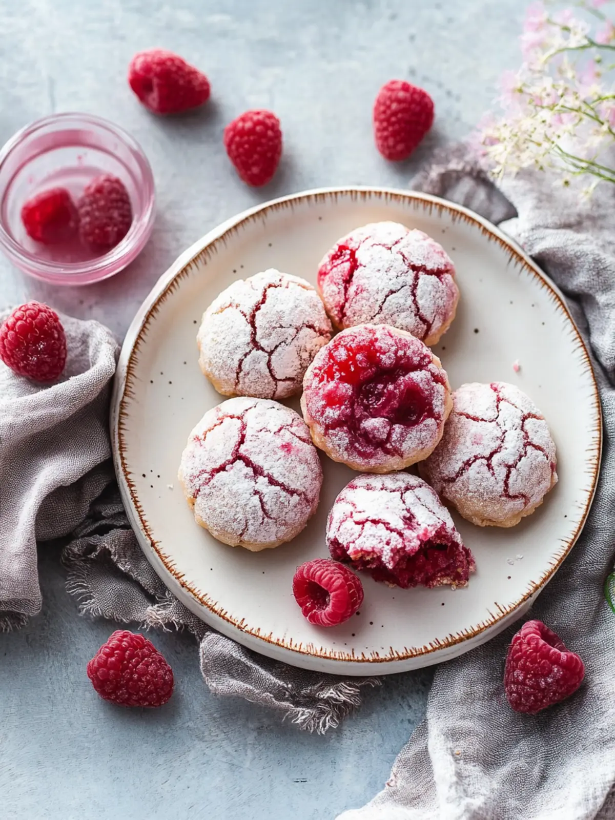 Delicious Raspberry Amaretti Cookies: A Chewy Delight! 3 Raspberry Amaretti Cookies