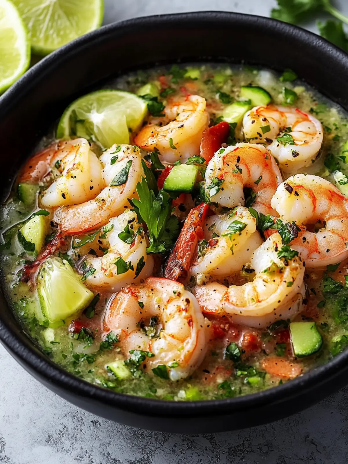 Dairy-Free Shrimps in Culichi Salsa for a Zesty Twist 4 Shrimps in Culichi Salsa