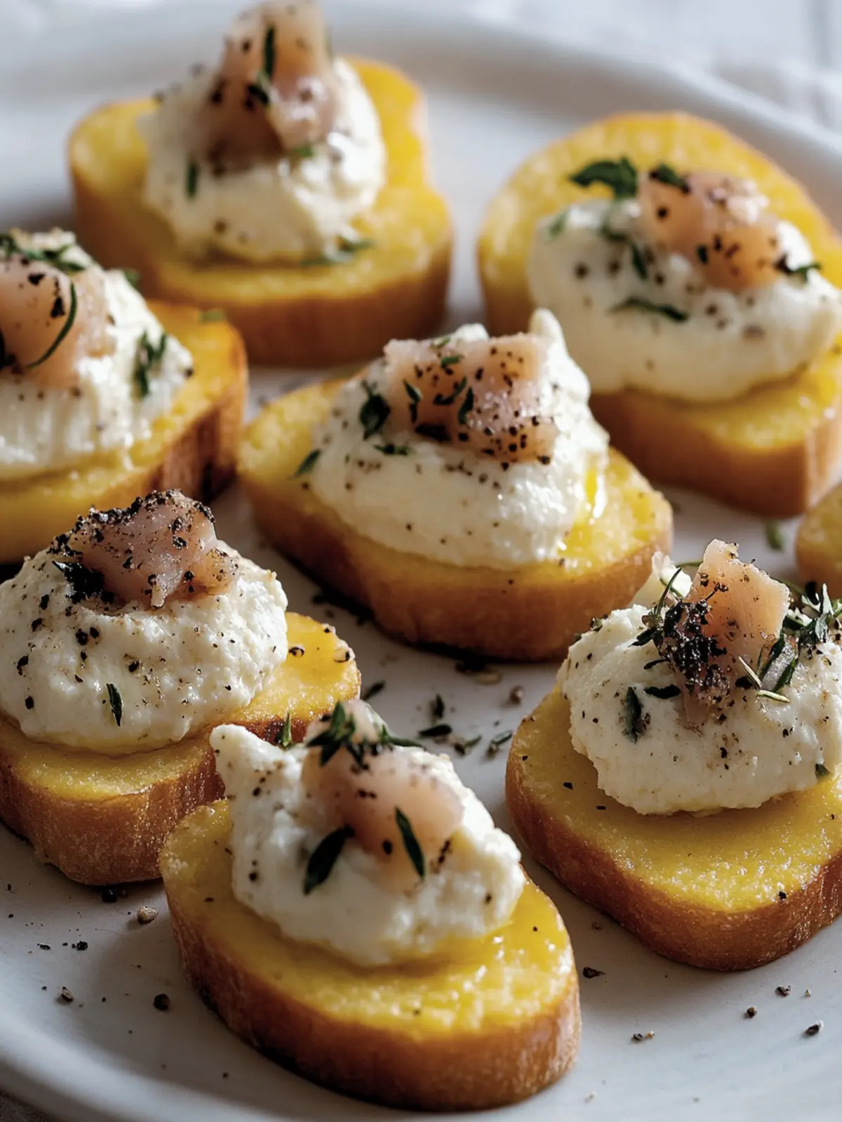Polenta Crostini With Creamed Baccalà: A 15-Minute Italian Delight 4 Polenta Crostini With Creamed Baccalà