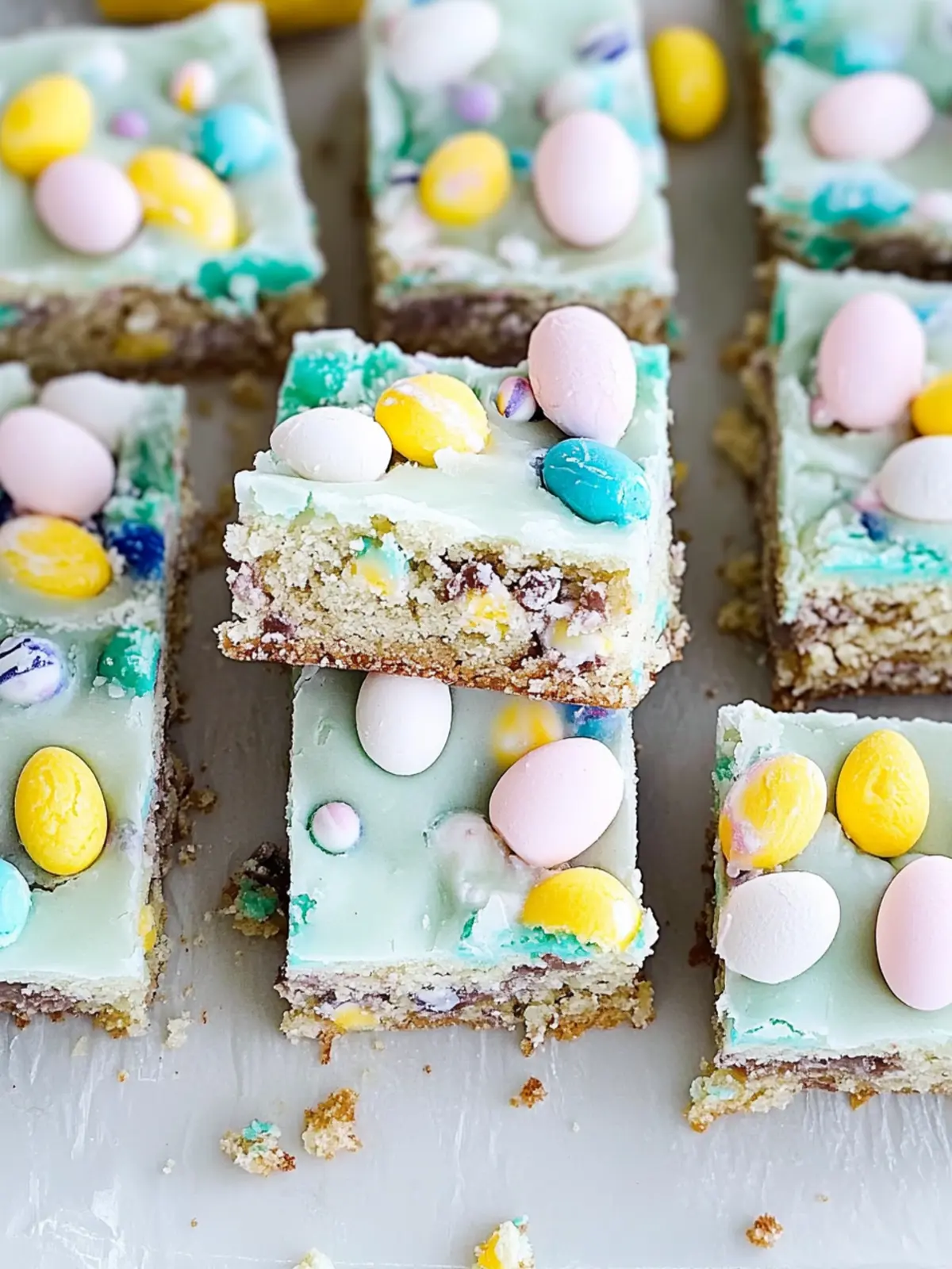 Frosted Easter Sugar Cookie Bars with Cadbury Mini Eggs Delight 2 Frosted Easter Sugar Cookie Bars