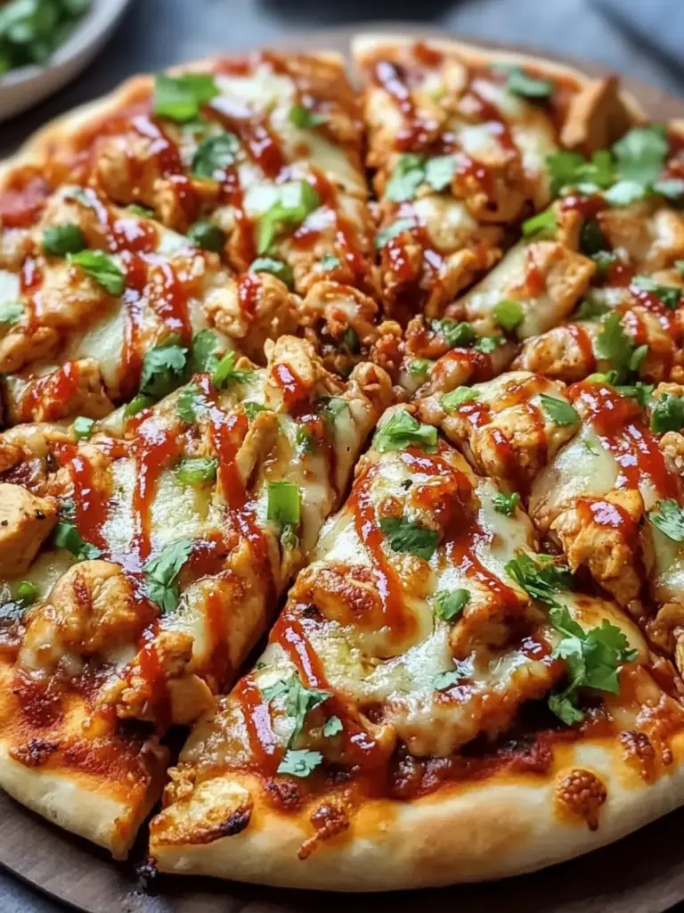 Chili Garlic Chicken Pizza