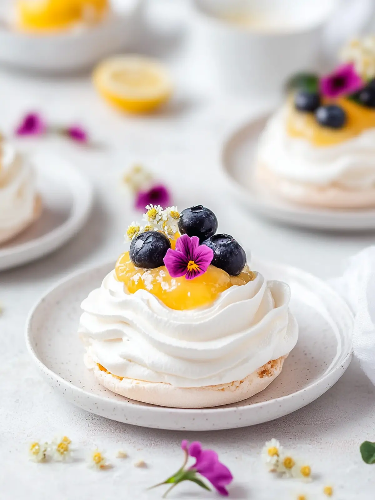 Mini Lemon Curd Pavlovas for the Ultimate Summer Refreshment 5 Mini Lemon Curd Pavlovas