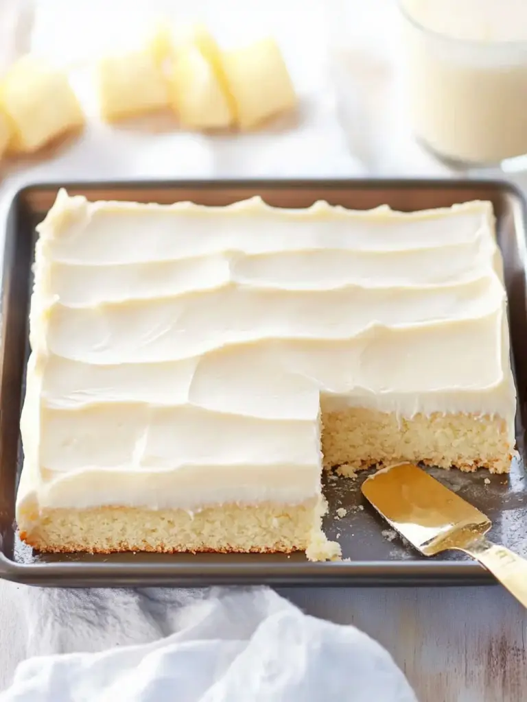 White Texas Sheet Cake