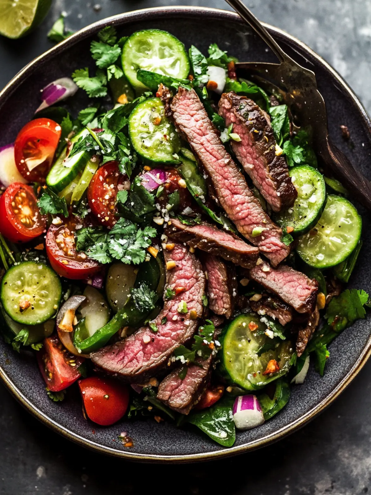 Zesty Thai Beef Salad: Quick, Healthy & Bursting with Flavor 3 Thai Beef Salad