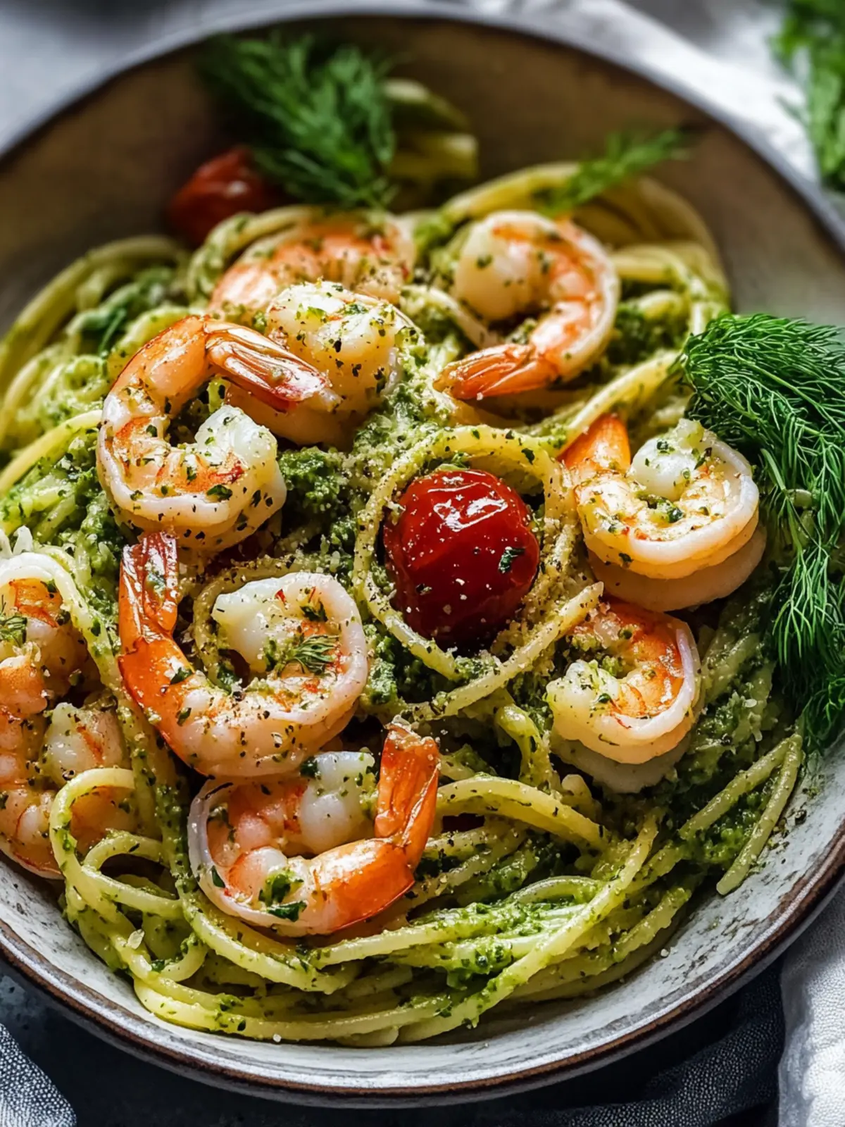 Shrimp Pasta with Dill Pesto: A Fresh Flavor Adventure 4 Shrimp Pasta with Dill Pesto