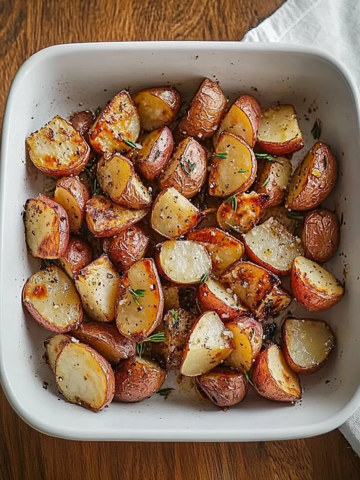 Flavor-Packed Roasted Red Potatoes with Garlic & Rosemary 4 Roasted Red Potatoes