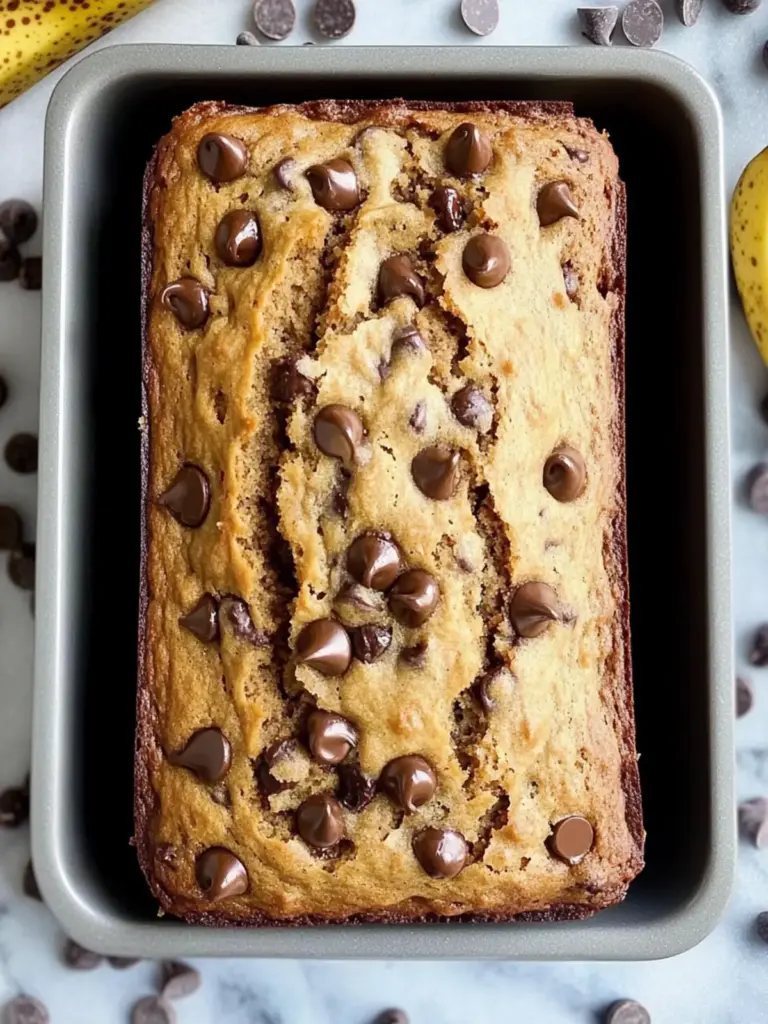Peanut Butter Chocolate Chip Banana Bread