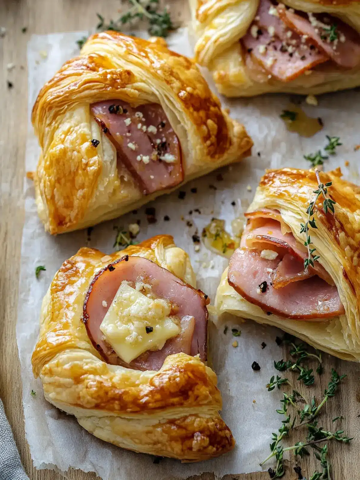 Ham & Cheese Puff Pastry