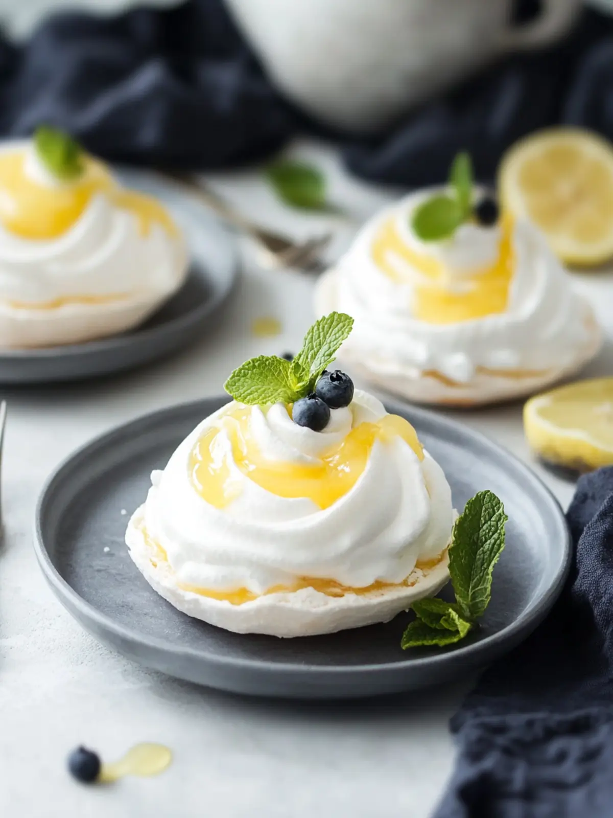 Mini Lemon Curd Pavlovas for the Ultimate Summer Refreshment 3 Mini Lemon Curd Pavlovas