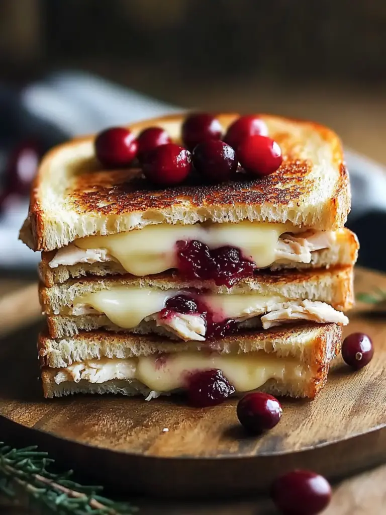 Cranberry Turkey Grilled Cheese