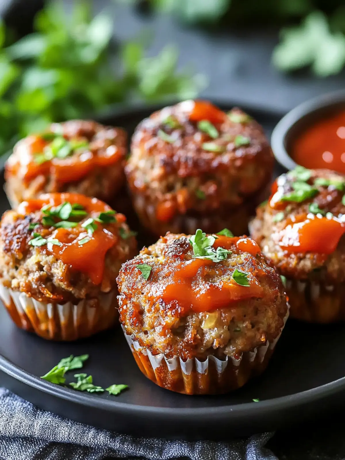 Savory Mini Meatloaf Muffins with Cheesy Surprise Inside 5 Mini Meatloaf Muffins