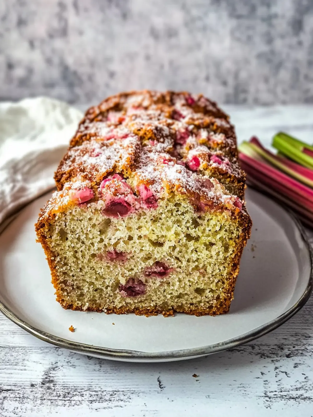 Moist Rhubarb Bread with Orange Zest for a Bright Treat 4 Rhubarb Bread