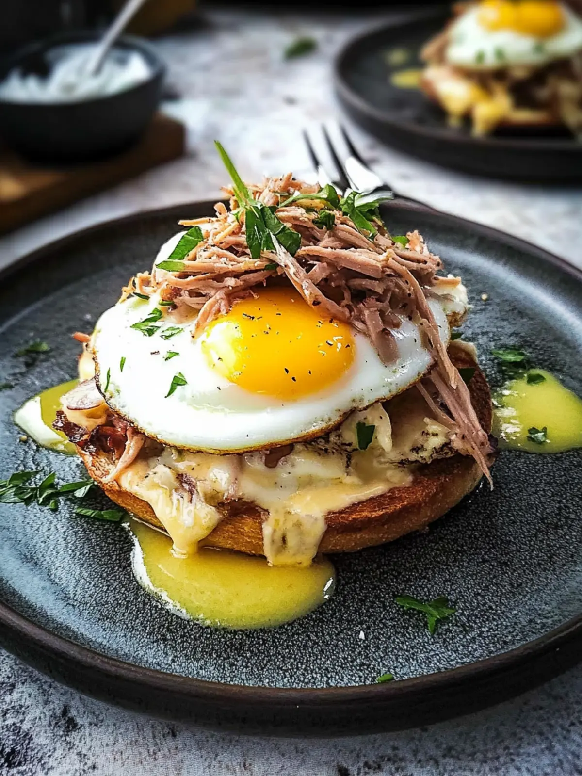Pulled Pork Eggs Benedict: A Comforting Tex-Mex Brunch Delight 2 Pulled Pork Eggs Benedict