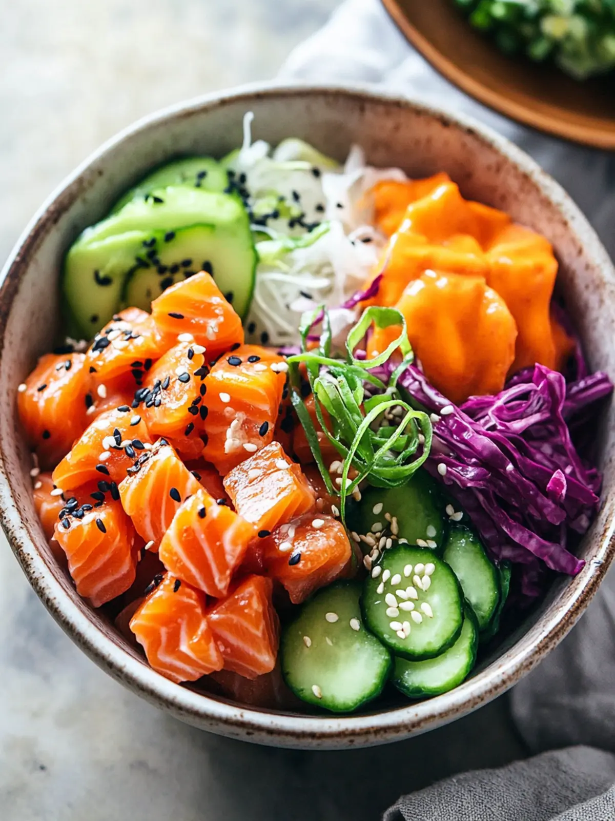 Delicious Salmon Poke Bowl: Fresh, Spicy, and Totally Customizable 3 Salmon Poke Bowl