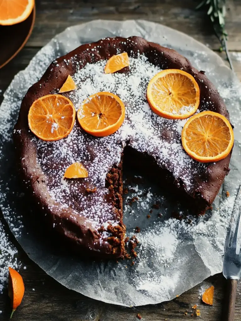 Flourless Chocolate Orange Torte