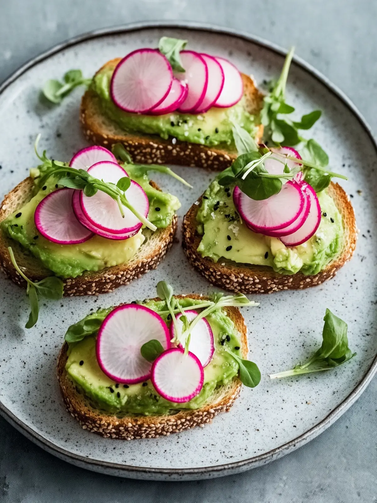Delicious Mini Avocado Toasts with Radish for Perfect Brunch 2 Mini Avocado Toasts with Radish