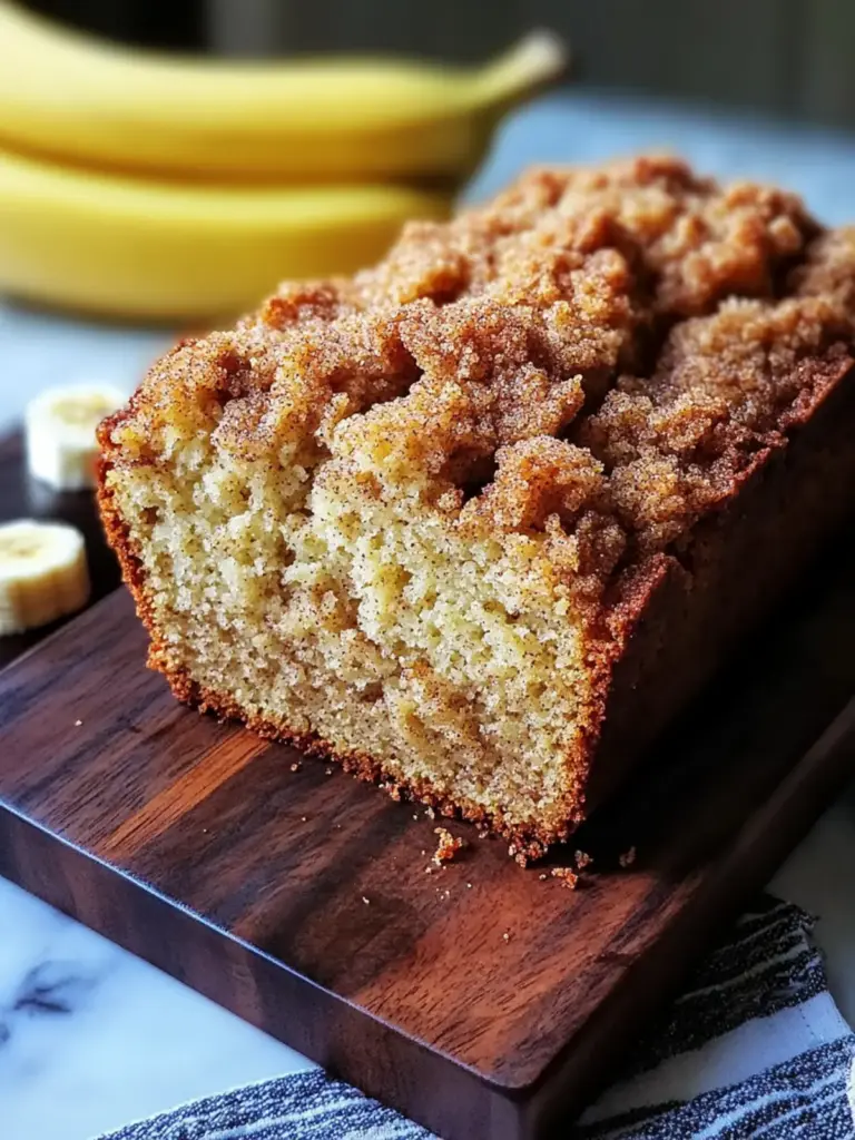 Cinnamon Crumb Banana Bread