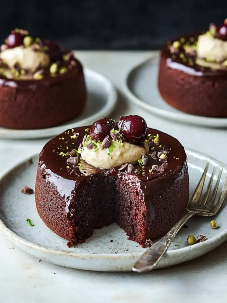 Tahini Chocolate Cakes