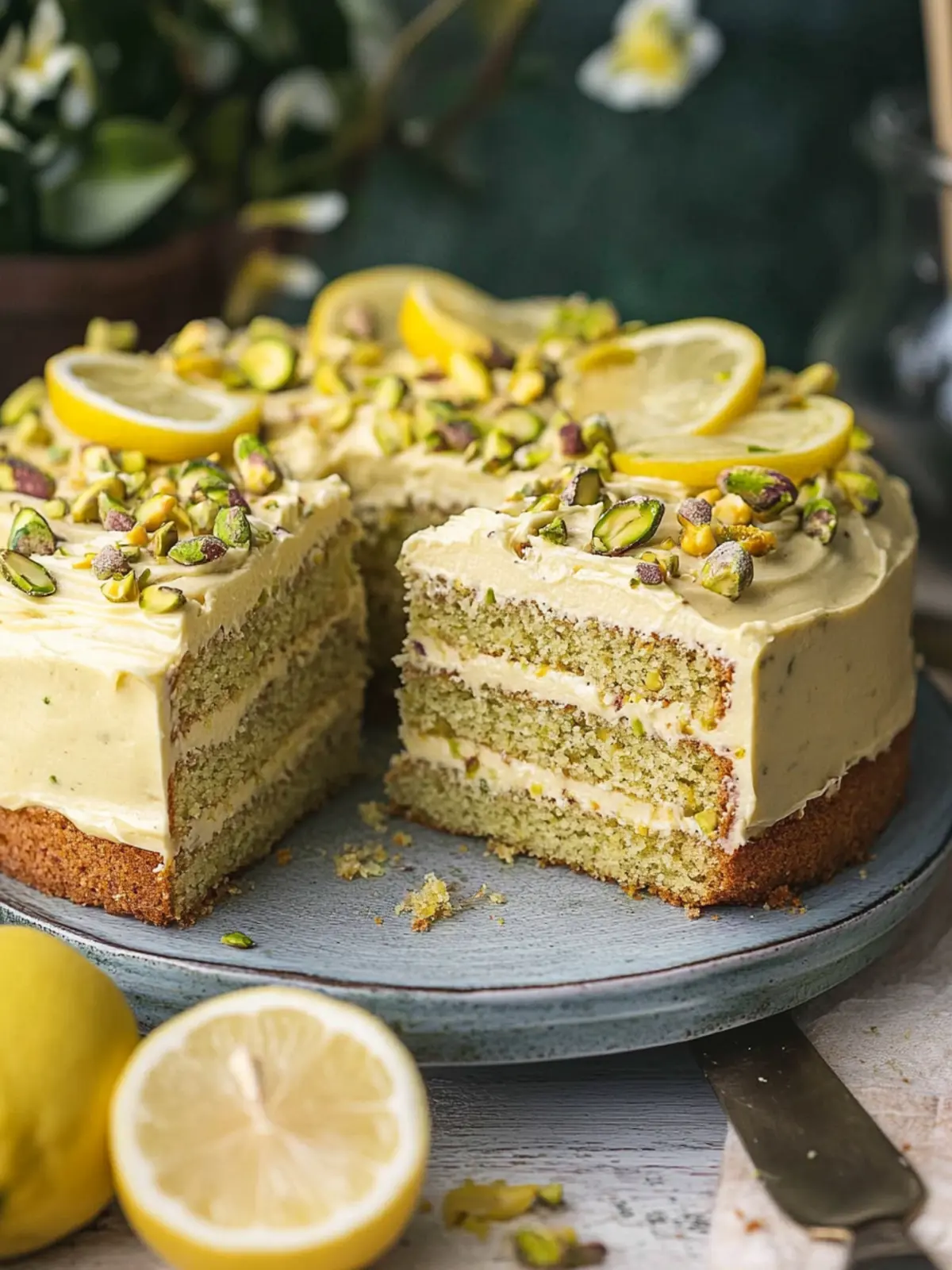 Lemon Pistachio Cake That Will Brighten Your Day! 4 Lemon Pistachio Cake