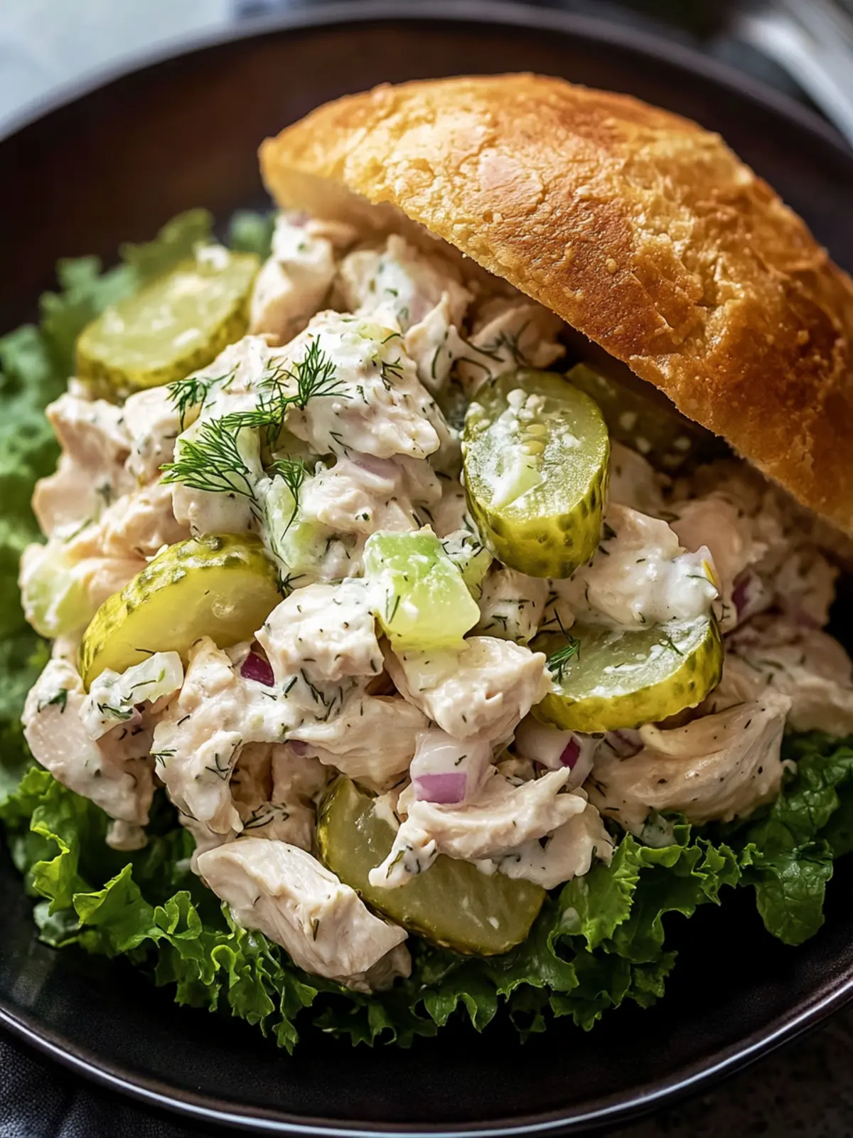 Creamy Dill Pickle Chicken Salad That's Perfect for Meal Prep 4 Dill Pickle Chicken Salad