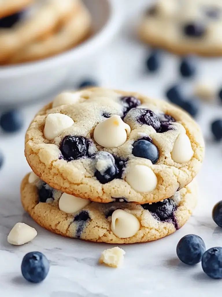 Blueberry White Chocolate Chip Cookies