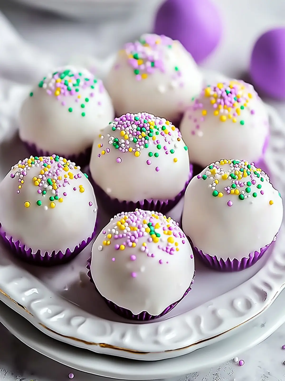 Mardi Gras Magic: Easy King Cake Oreo Balls You’ll Love 2 King Cake Oreo Balls