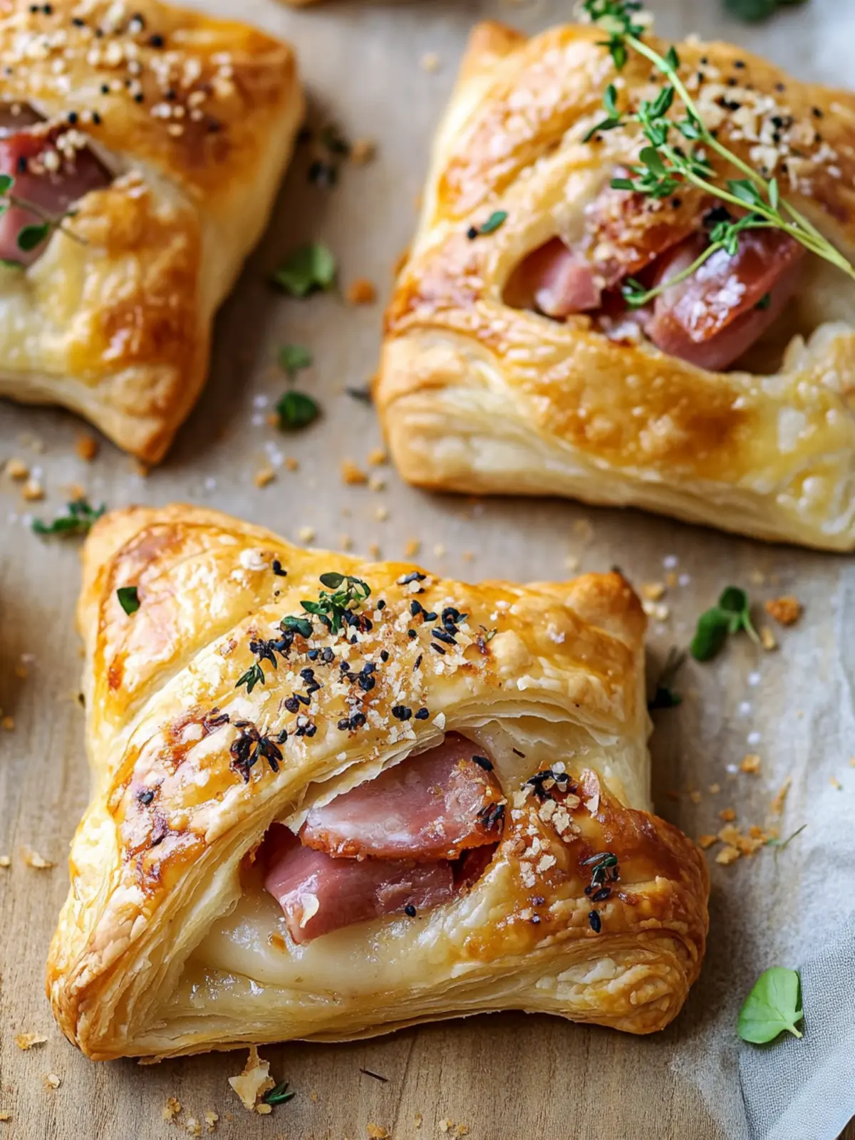 Savory Ham & Cheese Puff Pastry for Effortless Delights 4 Ham & Cheese Puff Pastry