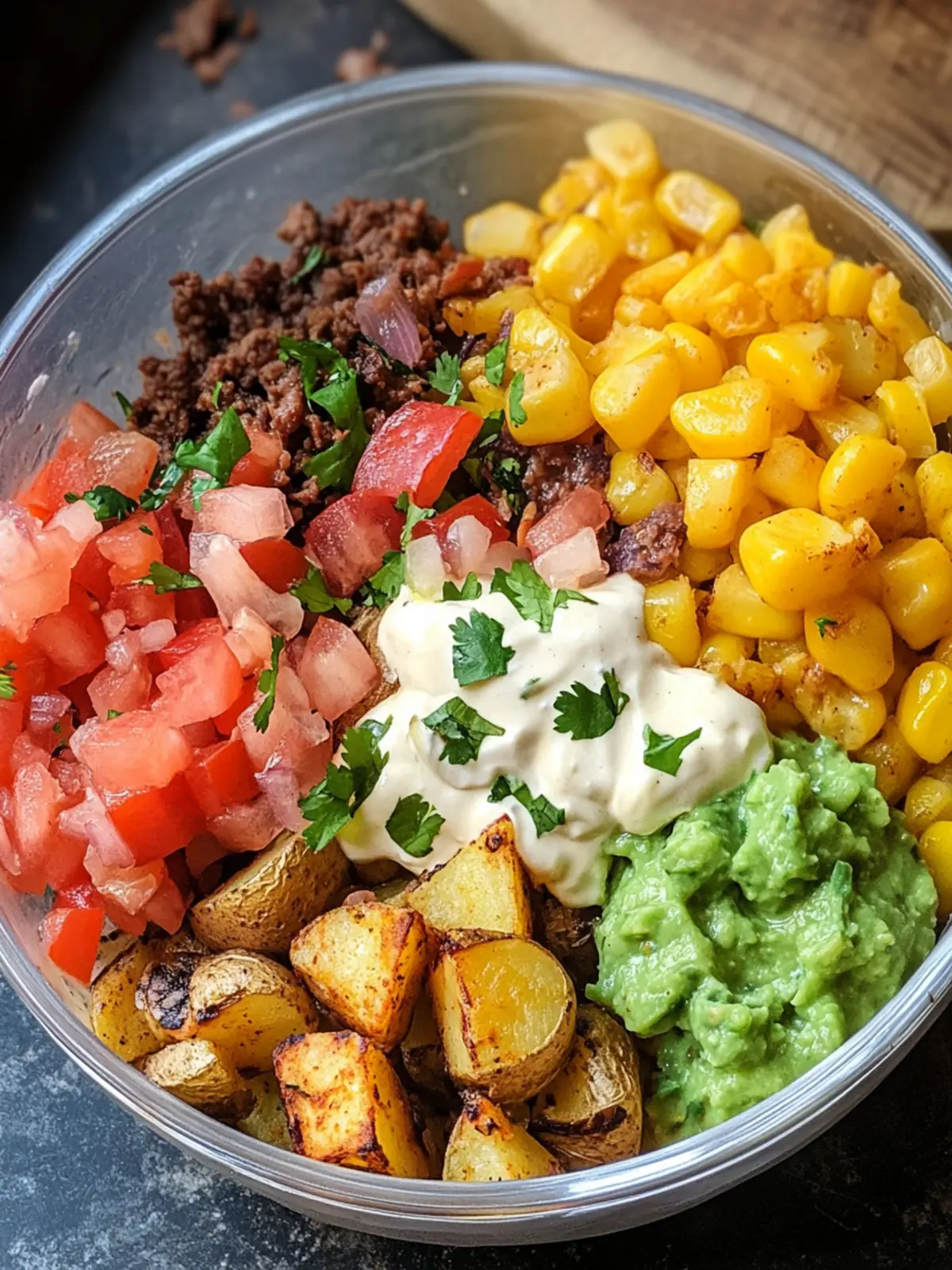 Loaded Potato Taco Bowls: Meal Prep Bliss for Taco Lovers 3 Loaded Potato Taco Bowls