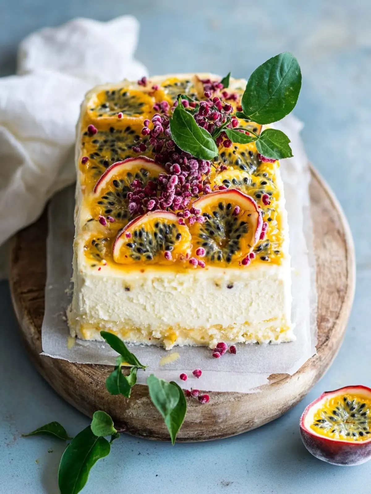 Easy Passionfruit Ice Cream Cake for Effortless Summer Bliss 2 Passionfruit Ice Cream Cake
