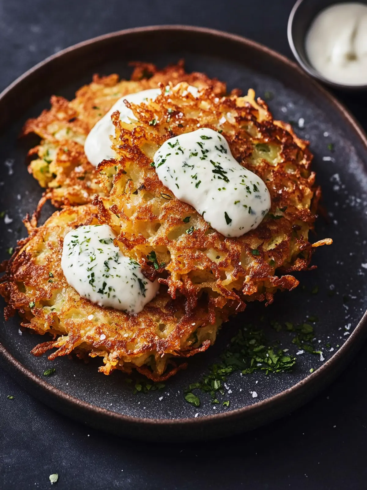 Crispy House Latkes With Horseradish for Flavorful Fun 3 House Latkes With Horseradish