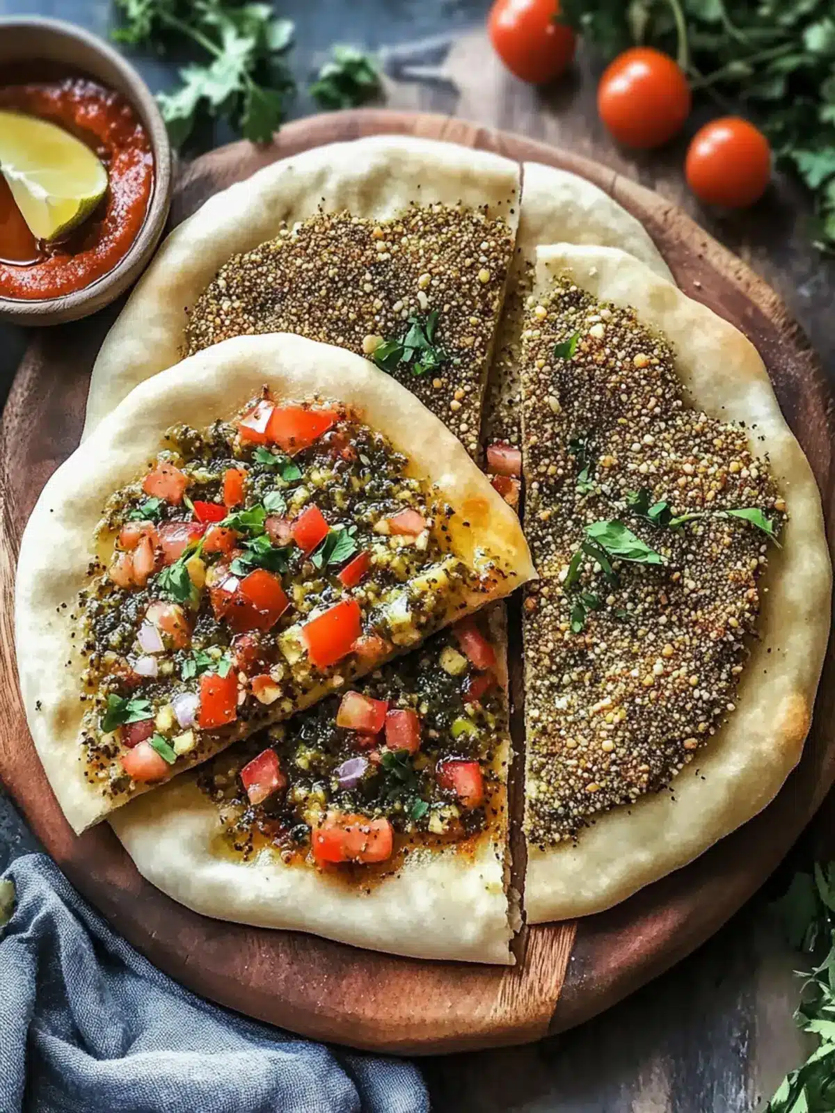 Zaatar Manakeesh: Easy Homemade Flatbread You'll Love 2 Zaatar Manakeesh