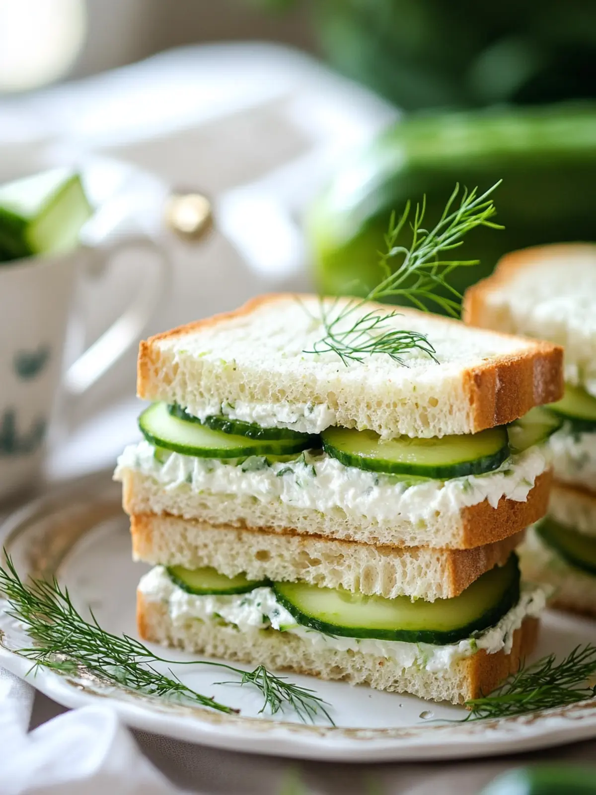 Classic Cucumber Tea Sandwiches